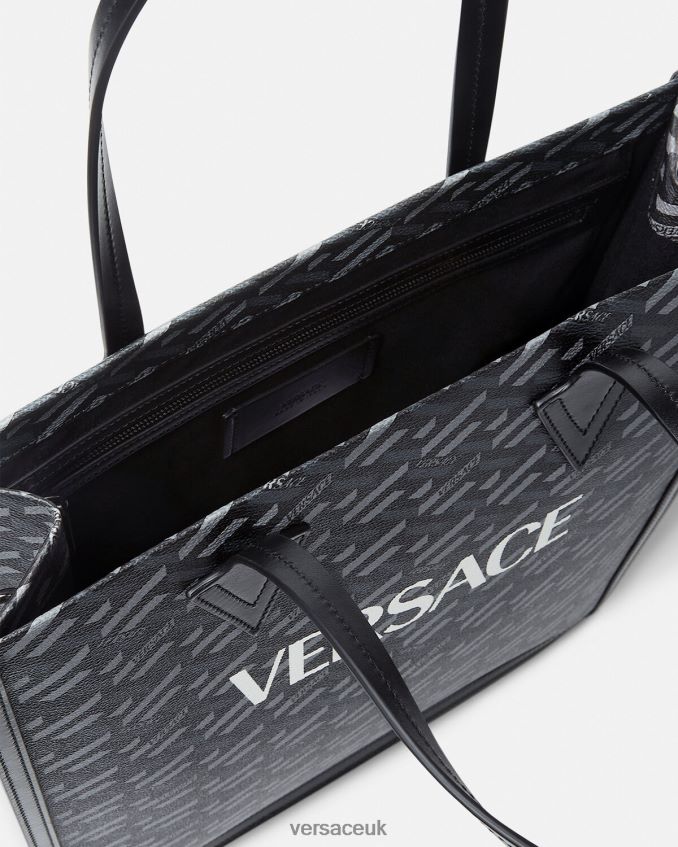 Men Versace La Greca Signature Tall Tote Bag 6D2D061477 Print Bags