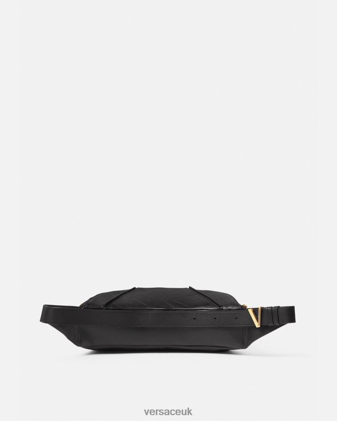 Men Versace V Greca Signature Belt Bag 6D2D061491 Black Bags