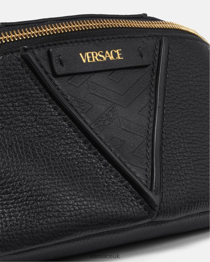 Men Versace V Greca Signature Belt Bag 6D2D061491 Black Bags
