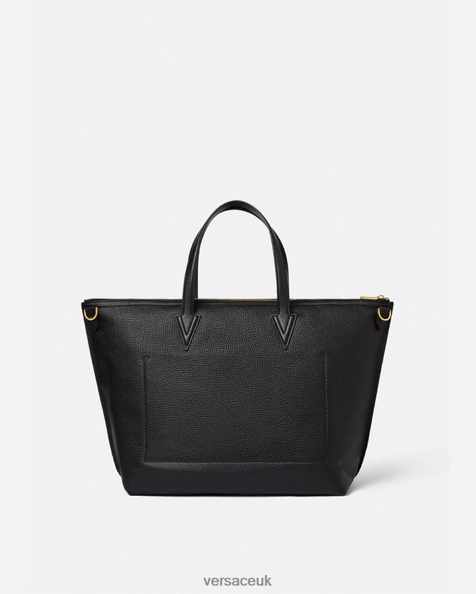 Men Versace V Greca Signature Tote Bag 6D2D061490 Black Bags