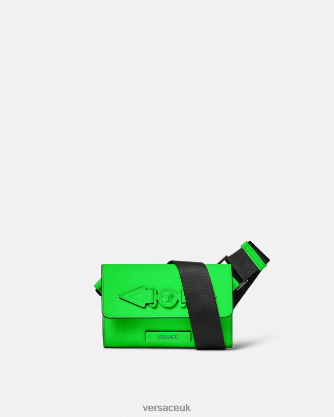 Men Versace Medusa Biggie Belt Bag 6D2D061473 Green Bags
