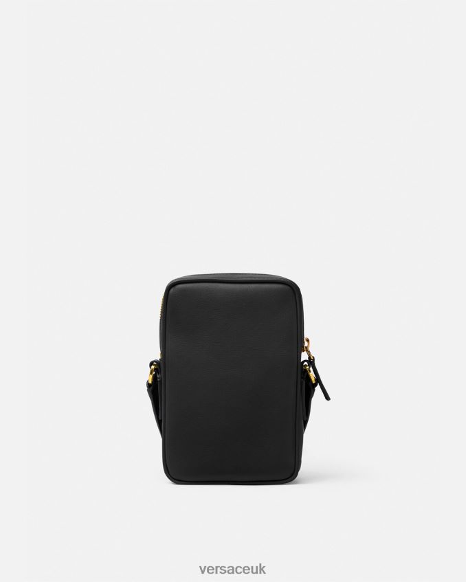Men Versace Medusa Biggie Small Crossbody Bag 6D2D061465 Black Bags