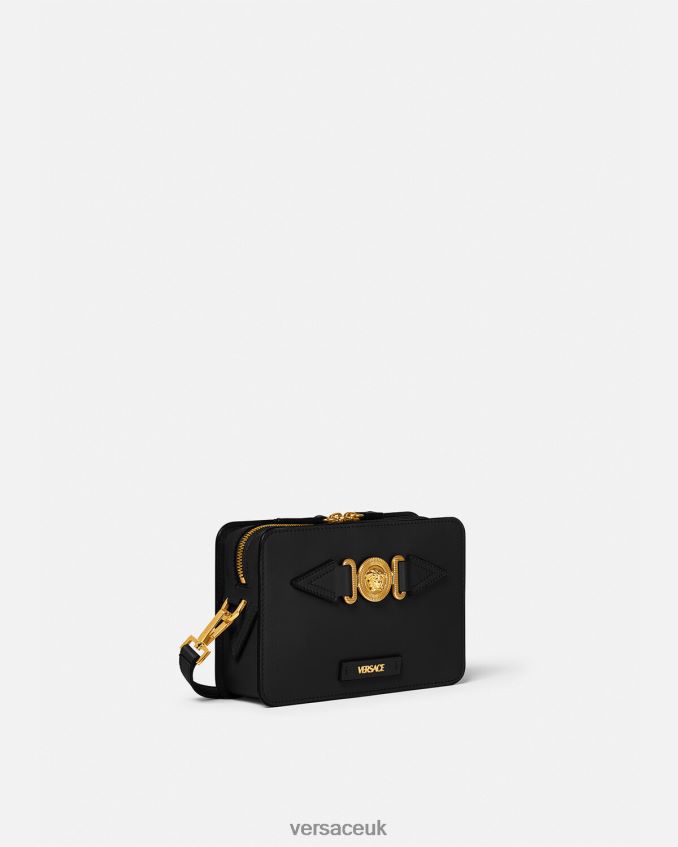 Men Versace Medusa Biggie Small Messenger Bag 6D2D061464 Black Bags