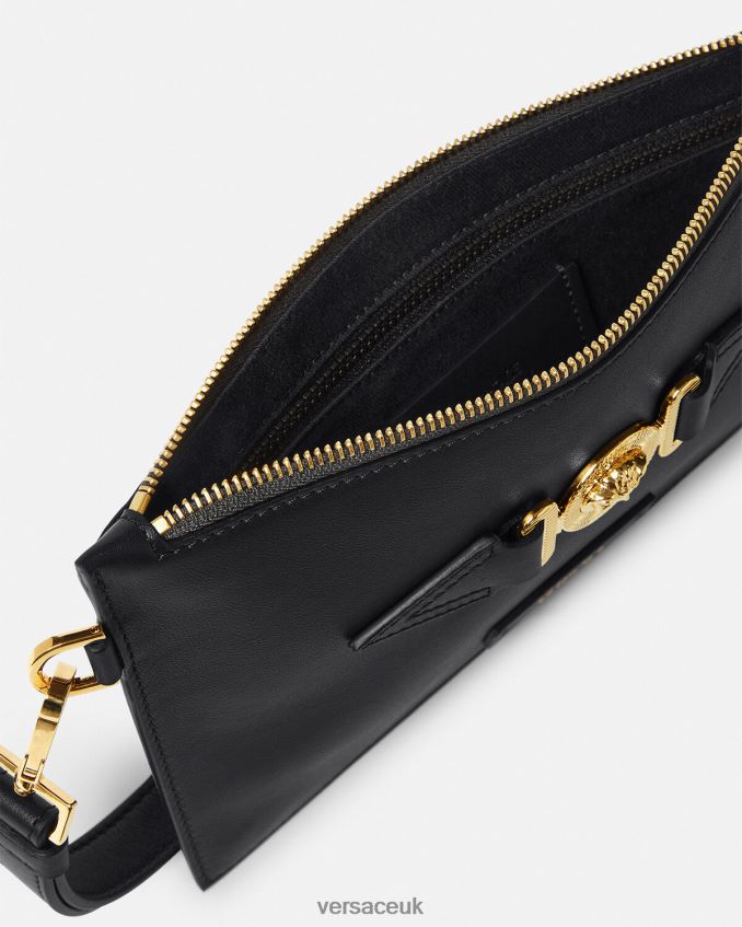 Men Versace Medusa Biggie Small Pouch Bag 6D2D061463 Black Bags