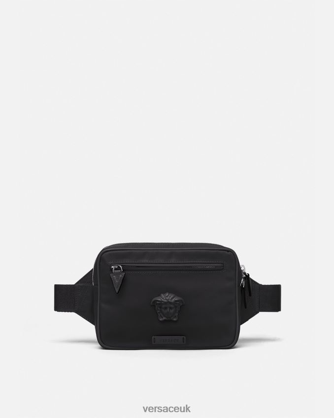 Men Versace La Medusa Belt Bag 6D2D061492 Black Bags