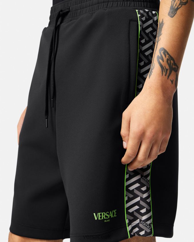 Men Versace La Greca Nylon Gym Shorts 6D2D061459 Print Clothing