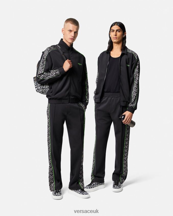 Men Versace La Greca Nylon Gym Track Pants 6D2D061457 Print Clothing