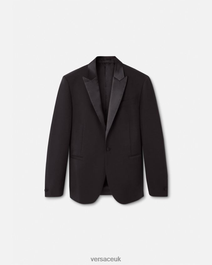 Men Versace Formal Wool Blazer 6D2D061260 Black Clothing