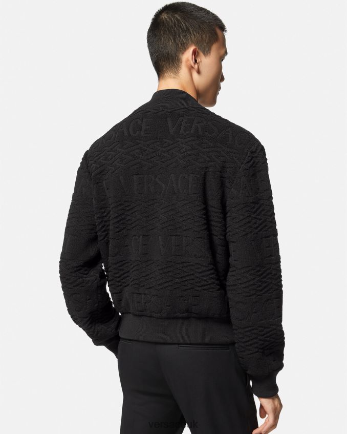 Men Versace Reversible Barocco 660 Bomber Jacket 6D2D061351 Black Clothing