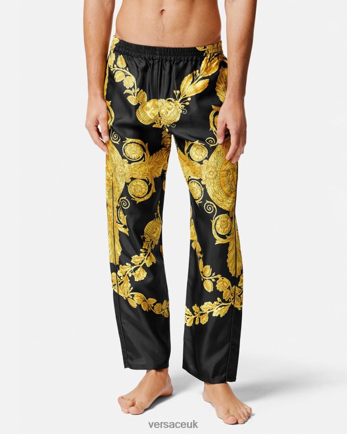 Men Versace Maschera Baroque Pyjama Bottoms 6D2D061742 Print Underwear & Beachwear