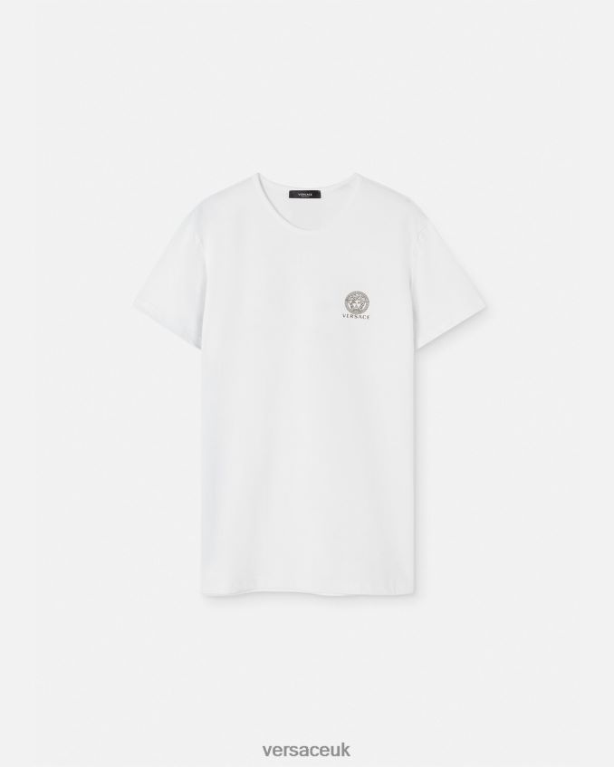 Men Versace Medusa Undershirt 6D2D061733 White Underwear & Beachwear