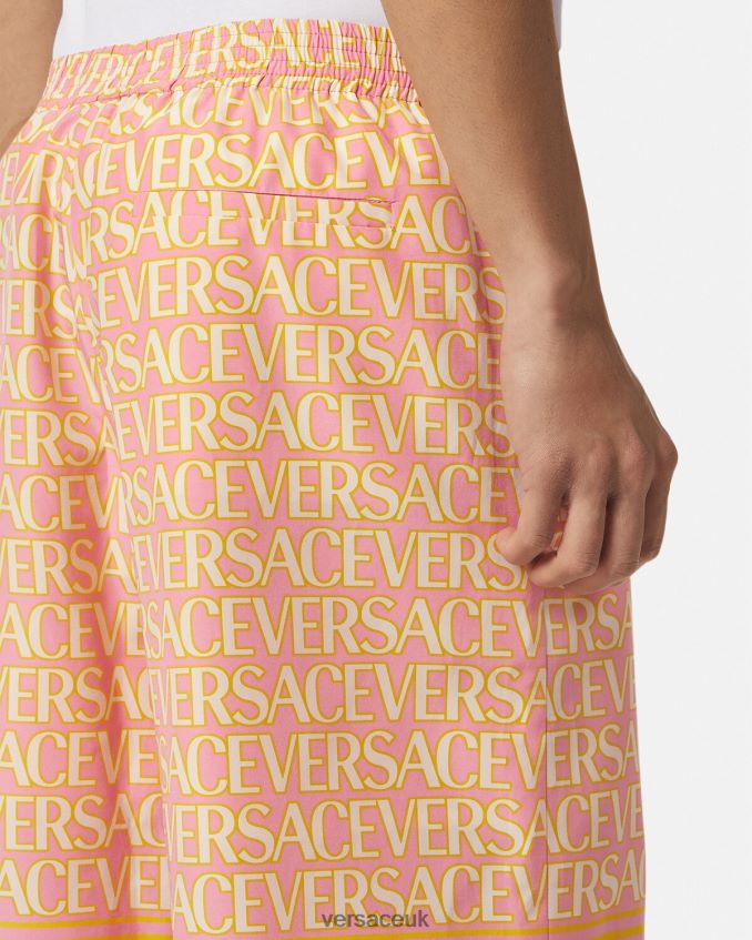 Men Versace Allover Cotton Blend Shorts 6D2D061440 Print Clothing