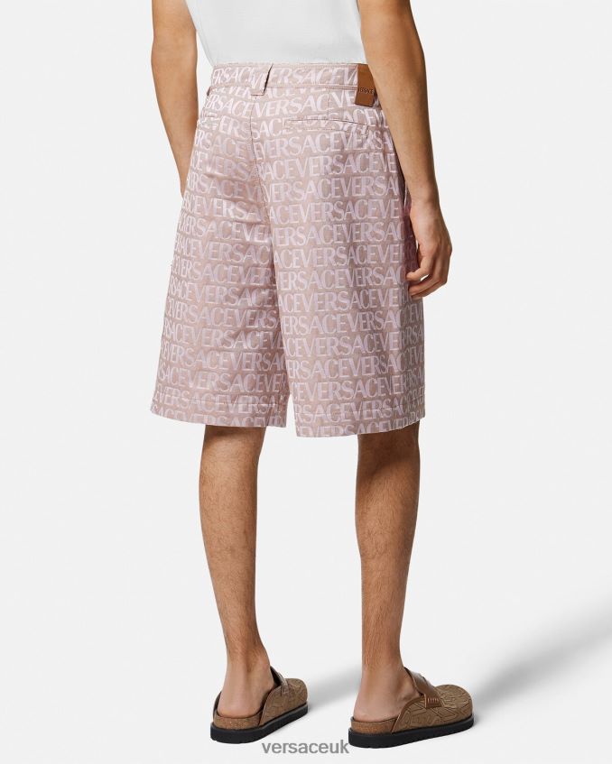 Men Versace Allover Shorts 6D2D061434 Pink & Print Clothing