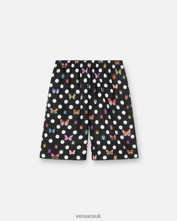 Men Versace Butterflies Silk Shorts 6D2D061432 One Color Clothing