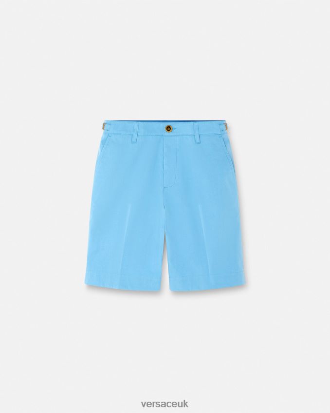 Men Versace Medusa Biggie Bermuda Shorts 6D2D061445 Light Blue Clothing