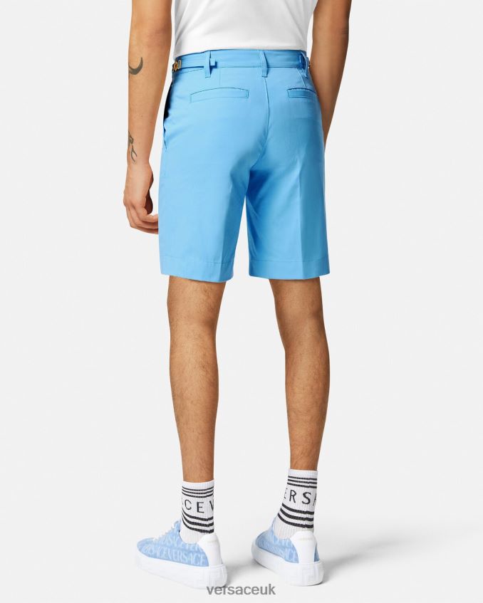 Men Versace Medusa Biggie Bermuda Shorts 6D2D061445 Light Blue Clothing