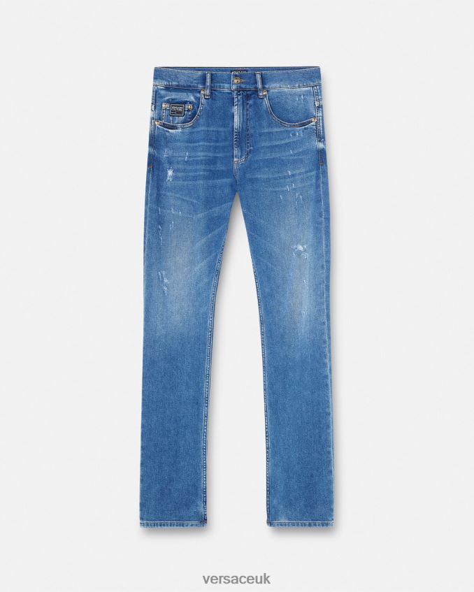 Men Versace Slim-Fit Jeans 6D2D062419 Blue Clothing