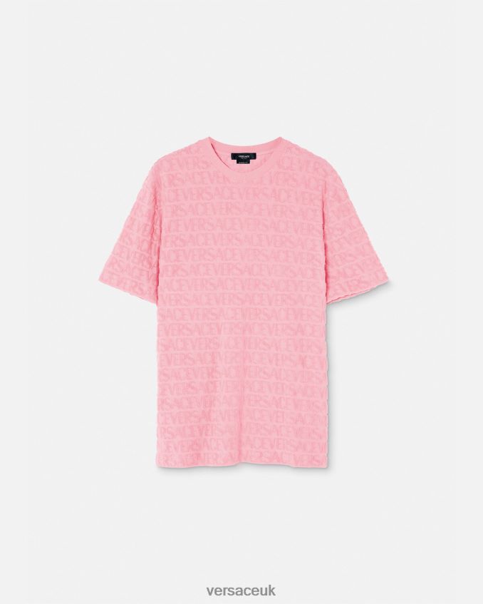 Men Versace Allover Towel T-Shirt 6D2D061353 One Color Clothing