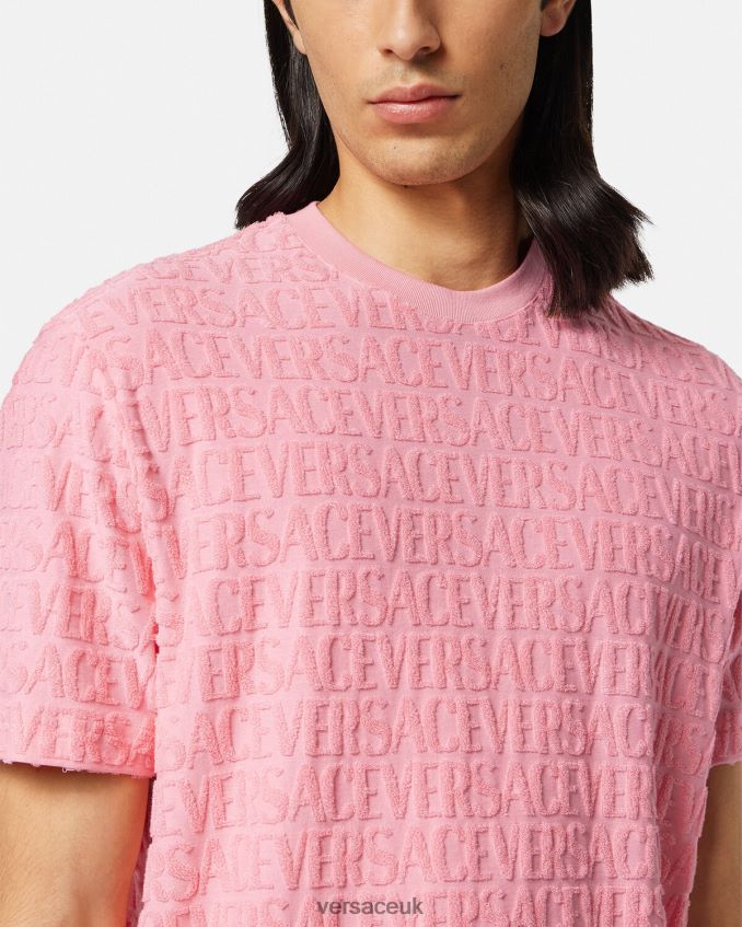 Men Versace Allover Towel T-Shirt 6D2D061353 One Color Clothing