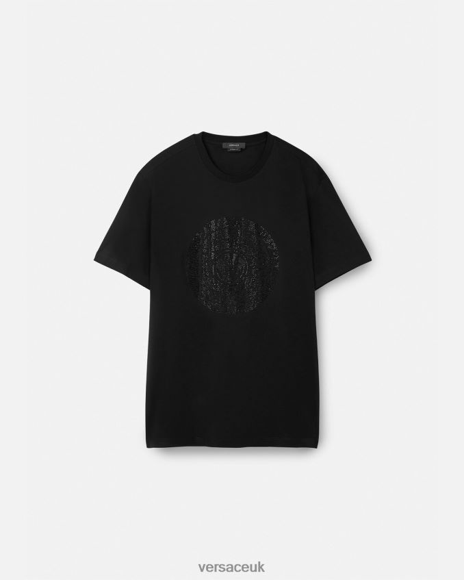 Men Versace Barocco Silhouette T-shirt 6D2D061378 Black Clothing