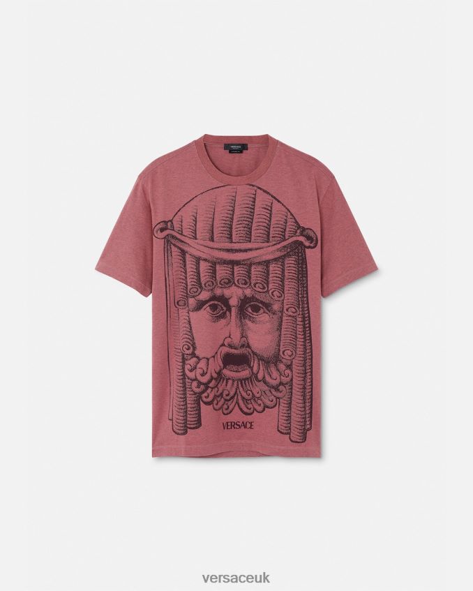 Men Versace La Maschera T-Shirt 6D2D061384 Pink Clothing