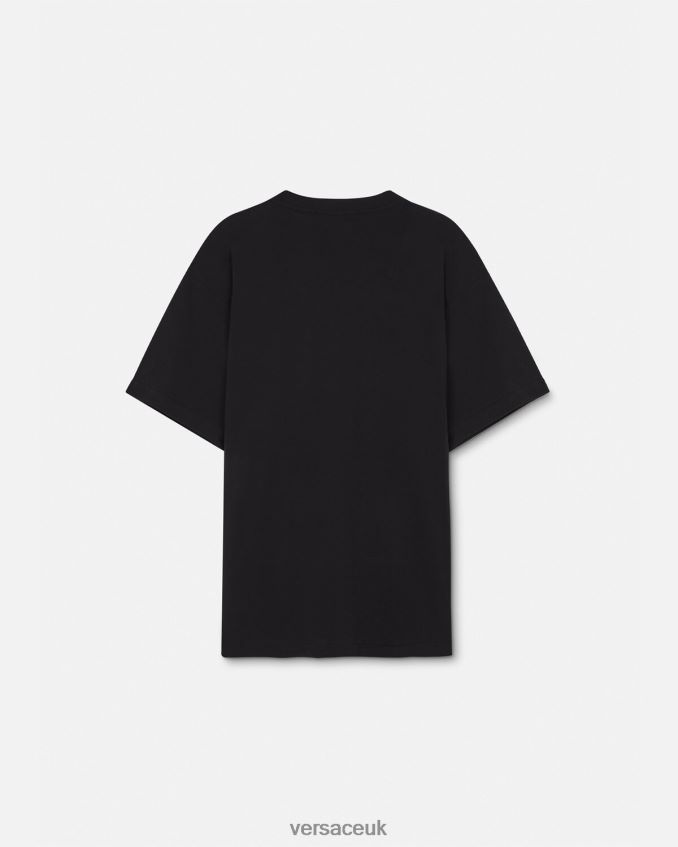 Men Versace Logo Couture T-shirt 6D2D062389 Black & Print Clothing