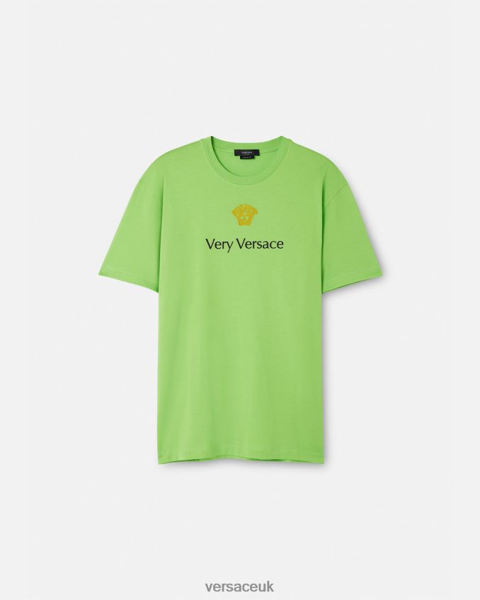 Men Versace T-Shirt 6D2D061387 Green Clothing