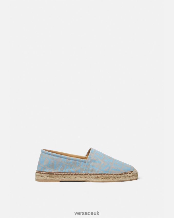 Men Versace Allover Espadrilles 6D2D061564 Print Shoe