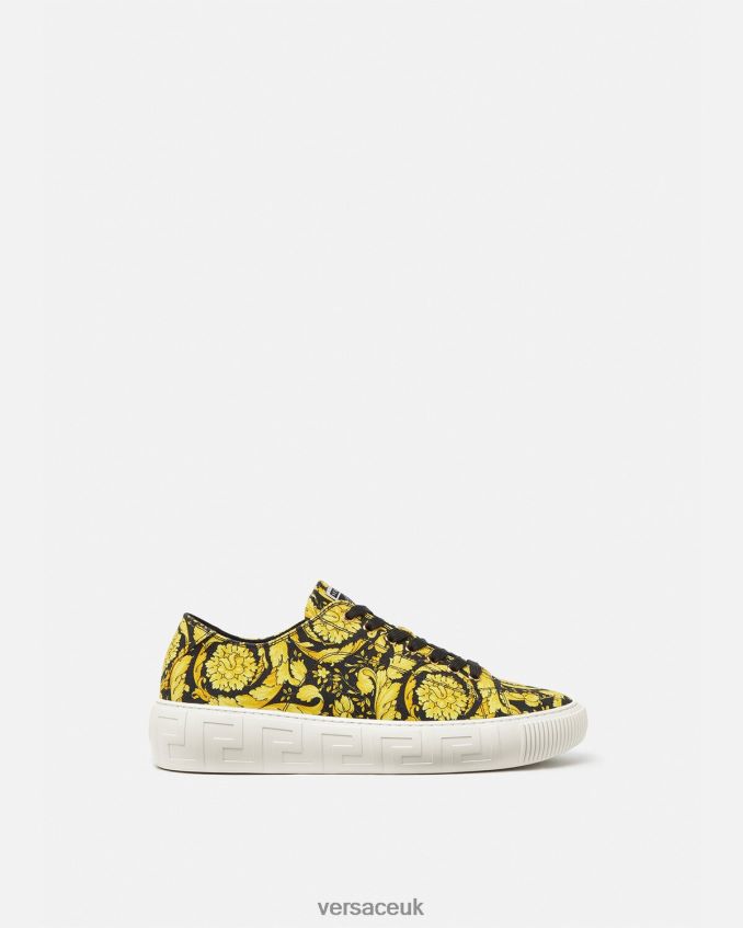 Men Versace Barocco Greca Trainers 6D2D061553 Print Shoe