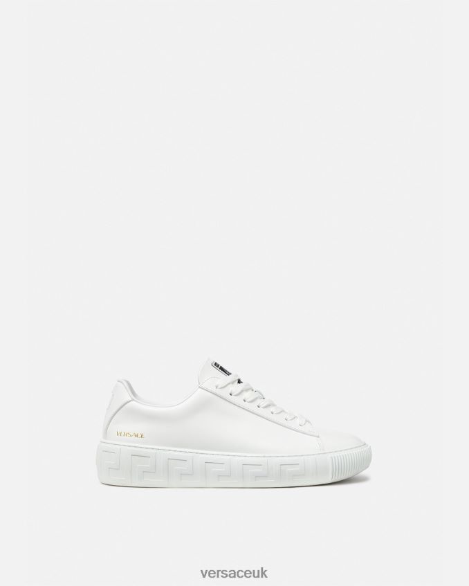 Men Versace Greca Sneakers 6D2D061533 White Shoe