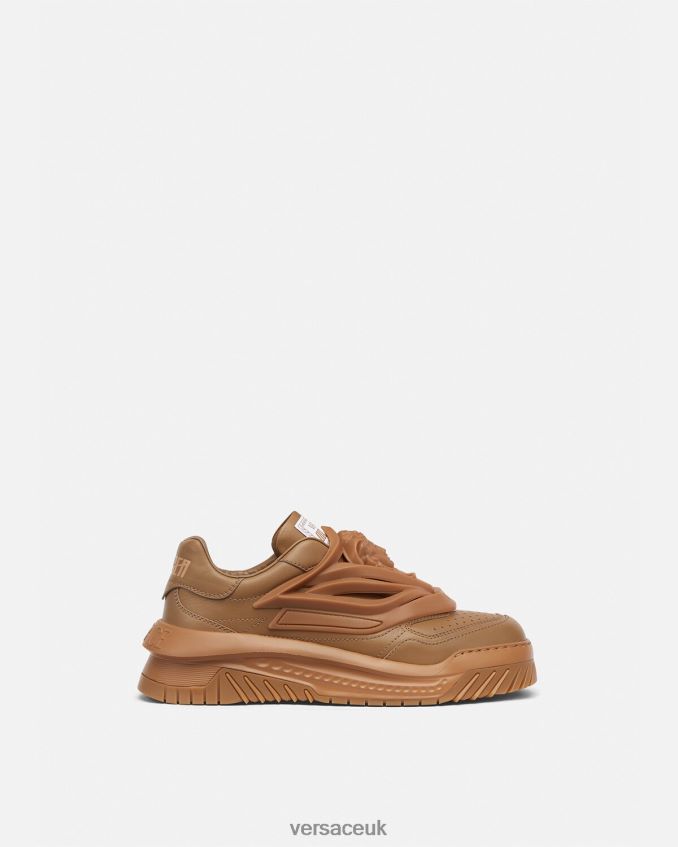 Men Versace Odissea Sneakers 6D2D061522 Caramel Shoe
