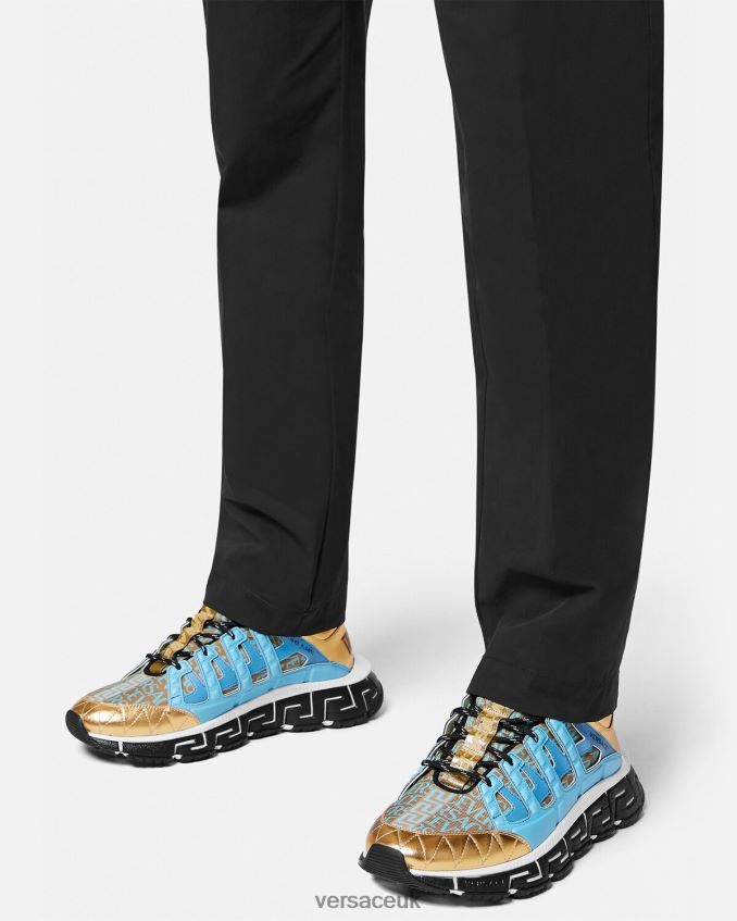 Men Versace Trigreca Sneakers 6D2D061511 Multicolor Shoe