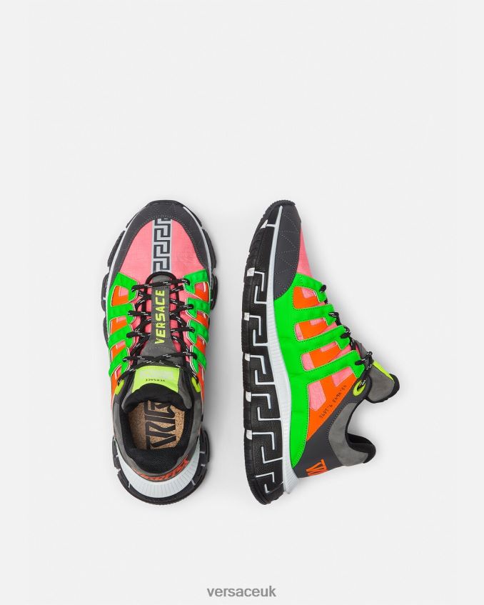 Men Versace Trigreca Sneakers 6D2D061545 Multicolor Shoe