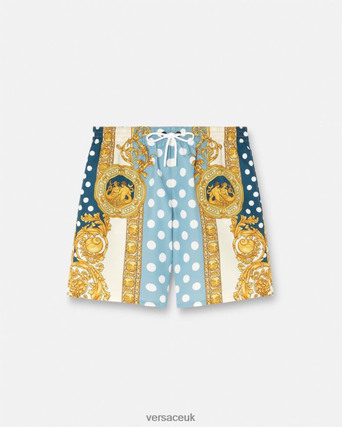 Men Versace Seashell Baroque Boardshorts 6D2D061802 Print Underwear & Beachwear