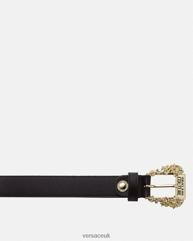 Women Versace Couture1 Leather Belt 6D2D062342 Black Accessories
