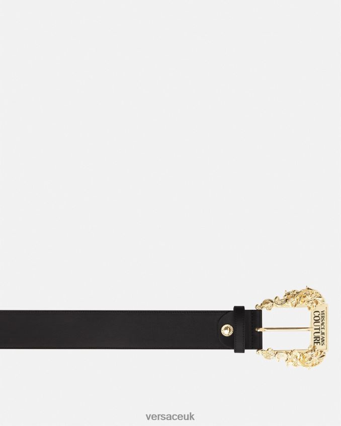 Women Versace Couture1 Leather Belt 6D2D062353 Black Accessories