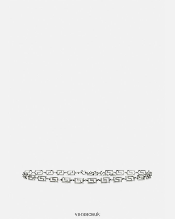 Women Versace Greca Goddess Chain Belt 6D2D06518 Metallic Accessories