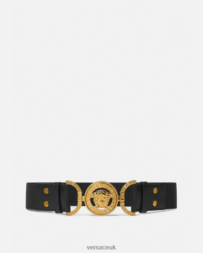 Women Versace La Medusa Belt 6D2D06522 Black Accessories