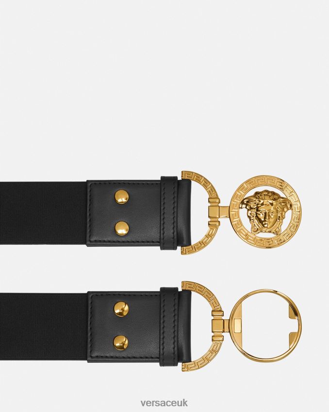 Women Versace La Medusa Belt 6D2D06522 Black Accessories
