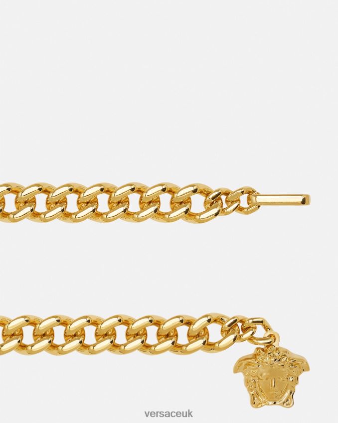 Women Versace La Medusa Chain Belt 6D2D06544 Gold Accessories
