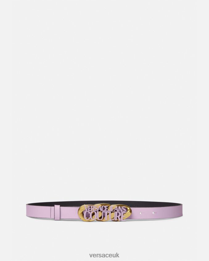Women Versace Logo Chain Belt 6D2D062354 Lilac Accessories