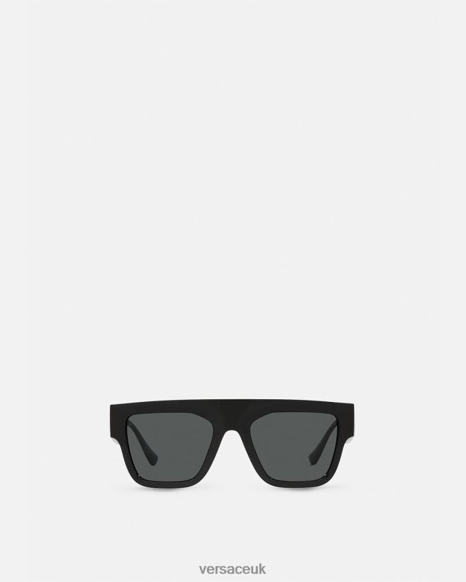 Women Versace 90s Vintage Logo Sunglasses 6D2D06618 Black Accessories
