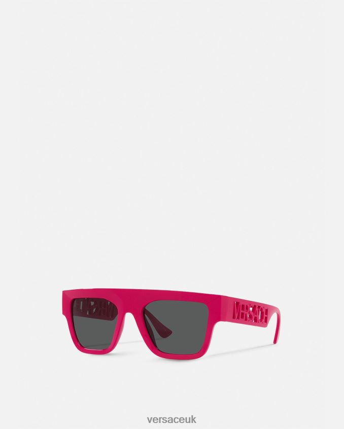 Women Versace 90s Vintage Logo Sunglasses 6D2D06690 Fuchsia Accessories