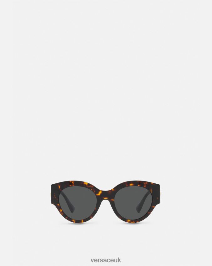 Women Versace Bright Medusa Crystal Sunglasses 6D2D06628 Havana Accessories
