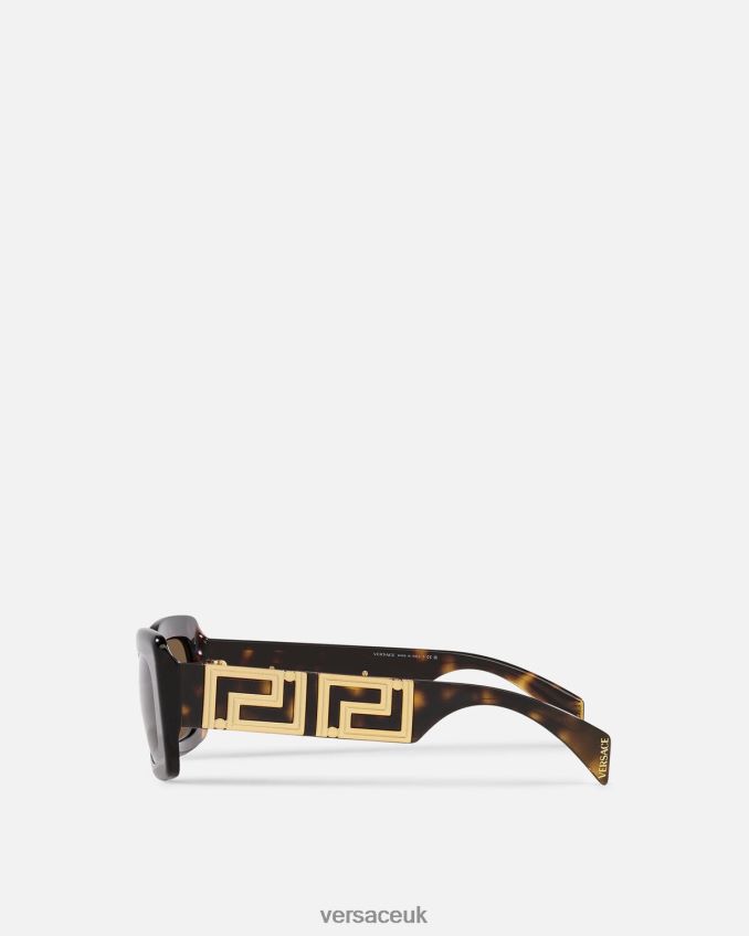 Women Versace Endless Greca Sunglasses 6D2D06600 Havana Accessories
