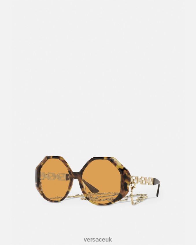 Women Versace Greca Sunglasses Additional Fit 6D2D06682 Havana Accessories