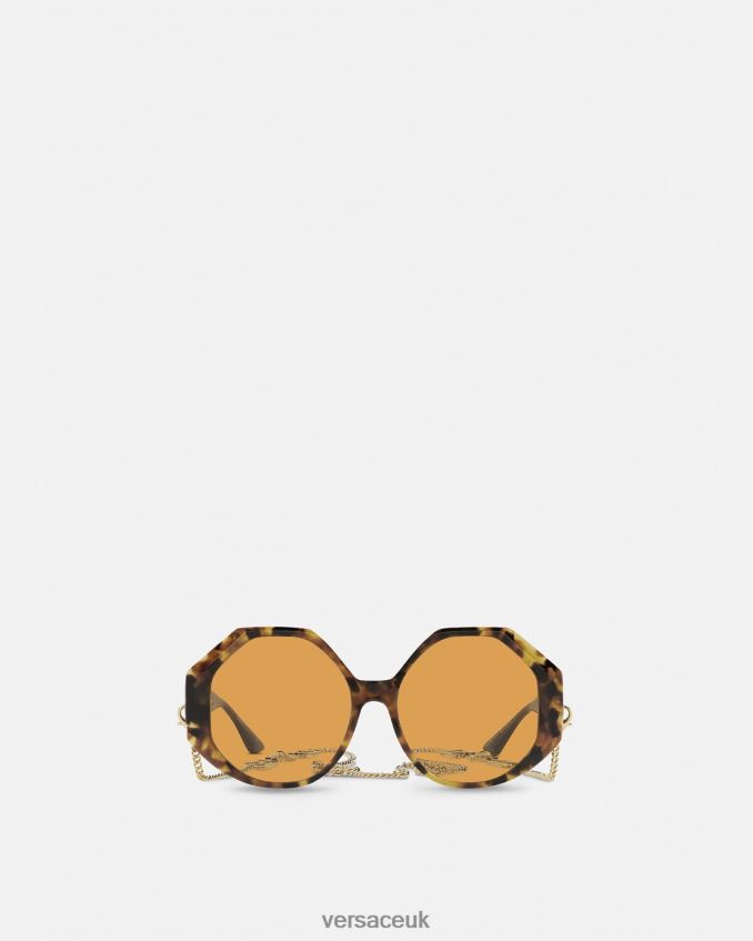 Women Versace Greca Sunglasses Additional Fit 6D2D06682 Havana Accessories
