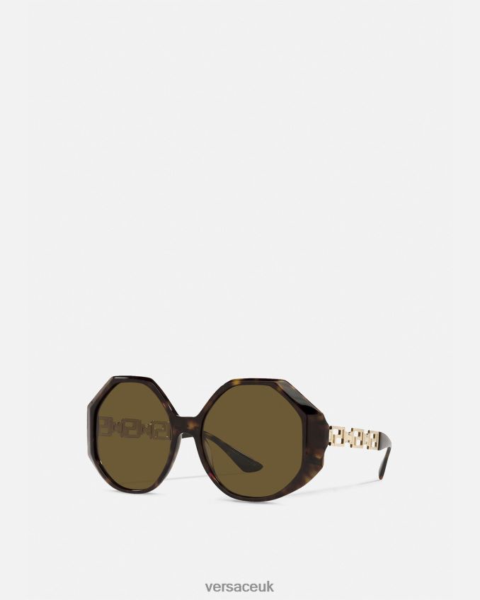 Women Versace Greca Sunglasses Additional Fit 6D2D06686 Havana Accessories