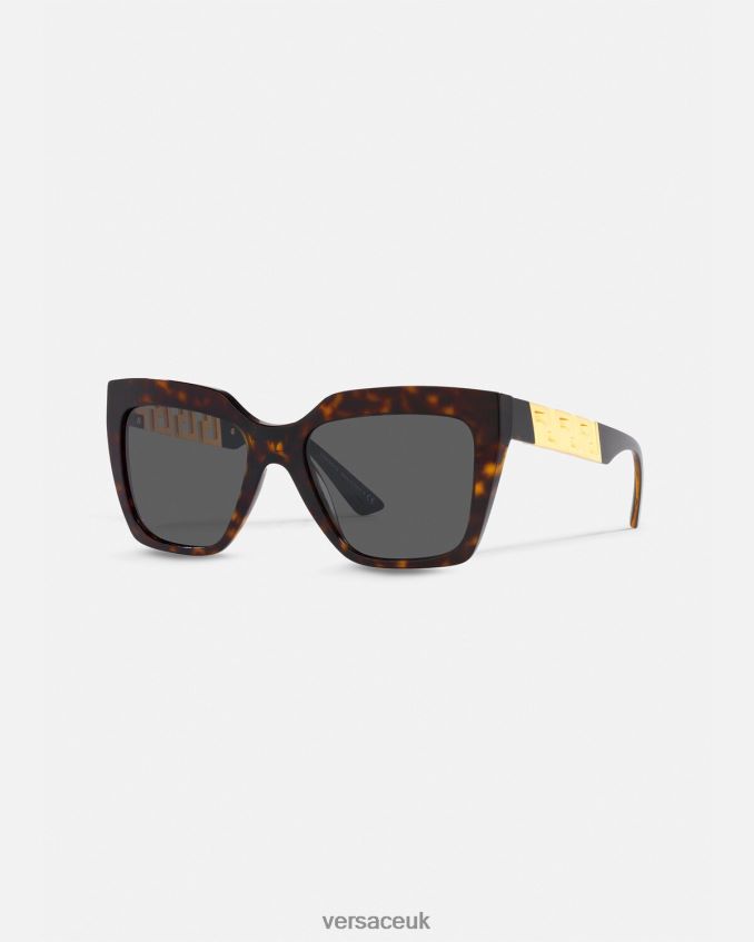 Women Versace La Greca Sunglasses Additional Fit 6D2D06680 Havana Accessories