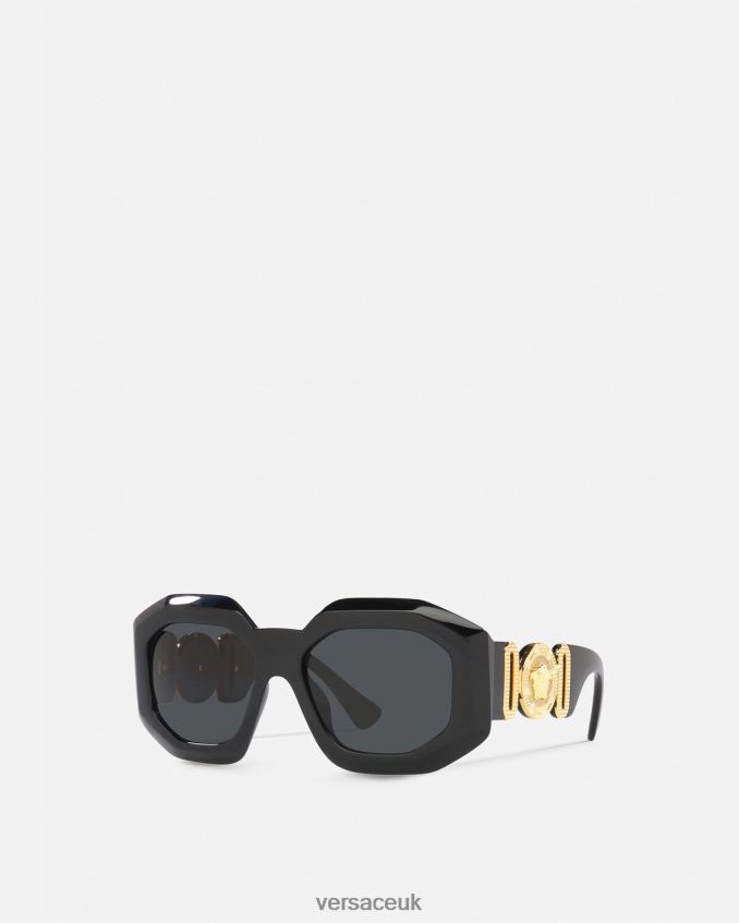 Women Versace Maxi Medusa Biggie Squared Sunglasses 6D2D06635 Black Accessories